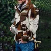 Moda calda maglioni di lana autunno mimetico manica lunga maglione allentato inverno casual pile colletto rovesciato uomo top pullover 211018