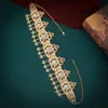 Árabe de cabelo nupcial jóias metal borlels cadeia para mulheres argelina tradição casamento acessórios de dama de honra 220224