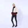 Högkvalitativ vinterfaux kaninpäls Kvinnor Mode Patchwork Faux Fur Overcoat Kvinna Kort Jacka Outwear 211213