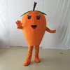 Reclame Props Tasty Orange Loquat Mascotte Kostuum Halloween Christmas Fancy Party Cartoon Karakter Outfit Pak Volwassen Vrouwen Mannen Jurk Carnaval Unisex Volwassenen