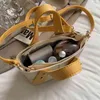 Borse per la spesa Luxury Brand Pu Leather Bucket Crossbody per le donne Summer Cute Small Shoulder Handbags Female Fashion Travel 220310