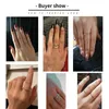 WOSTU Simple Rings 100% 925 Sterling Zilver Slimming Stackable Ring voor vrouwen Bruiloft Originele Mode-sieraden Gift