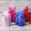Wrap prezent 50 sztuk / partia Kreatywny pasek Cukierki Box Baby Urodziny Ciasteczka DIY Wedding Party Supplies
