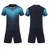 Blanko-Fußballtrikot, Uniform, personalisierte Team-Shirts mit Shorts, aufgedrucktem Design, Name und Nummer 01258