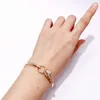 Fashion Leopard Animal Cuff Bangle Paved Aaa Zircon Stone Panther Circle Design Bracelet for Women Wedding Party Jewelry