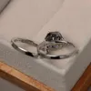 Cluster ringar 2021 Amazon lila ädelsten mikrouppsättning europeiska och amerikanska S925 sterling silver ring hand smycken grossist