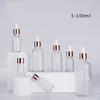 E Liquid Bottle 5ml 10ml 15ml 30ml 50ml 100ml Clear Essential Oil Dropper Bottles With Glass Eye Droppers