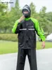 Dorosłych Wodoodporna Czarny Płaszcz Rain Kurtka Dla Mężczyzn Płaszcz Rain Rain Spodnie Zestaw Raincoat Mężczyźni Motocykl Elektryczny Samochód PVC Camping Prezent