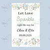 XX DIY- 100PCS Glow / Sparkler Stick Tags Étiquettes de feu d'artifice de mariage personnalisées Let Love Sparkle 210925