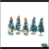 Decorations 5Pcs Christmas Accessories Placed In The Desktop Tree Luxury Gift Pendant Decoration Pine Xmas Festival Year Home Decor1 N Thder