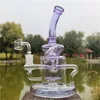 Glaswasserpfeifen zum Rauchen Wasserpfeifen Fab Egg Recycler Dab Rigs Glaswasserbong Einzigartige Bongs mit 14-mm-Kopf