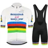 Julian Alapilippe World Cycling Jerseyセットクイックステップ服ロードバイクスーツ自転車MTBユニフォームマイヨットレーシングセット