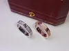 Luxus-Designer-Schmuck, Damen- und Herren-Modedesigner-Ringe, klassischer Diamant-Liebesring, luxuriöse goldene silberne Farbe