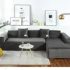DIK Fluwelen Sofa Cover Elasticiteit Antislip Couch SnowCover Universele Spandex Case voor Stretch 1/2/3/4 Seater 210723