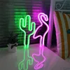 Stella/Fenicottero/Cactus/Albero di Natale/Labbra Neon LED Night Light Festival Party Interior Kids Home Lampada Led Neon Illuminazione