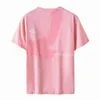 T-shirt da uomo Casual Estate Maniche corte NERO Blu Rosa Maglietta Tees Plus Asian OVERSize L-6XL 7XL 8XL 9XL 210706