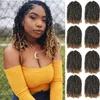 8" Ombre Spring Twist Crochet Hair 100g/pc Beauty Fluffy Crochet Braids Synthetic Braiding Hair Extension Jamaica Bounce LS33