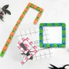 Fidget Snake Puzzle Wacky Tracksスナップとクリック感覚のおもちゃ子供大人の不安ストレスリリーフADHDニーズ教育党は指を忙しくし続けておりますH415UOL