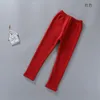 2019 Winter New Girls Leggings Cotton Plus Thick Velvet Warm Candy Color Girls Pants 2-8 Years Children's Pants 2631 Q2