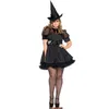 Halloween häxa kostym enhetlig vuxen kvinnor häxa cosplay purim carnival party mardi gras kostymer fancy dress y0903