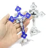 Plum Metal Cross Jesus Christ Sofering Statue Church Icon Ornamenti Forniture Religiose Per La Casa