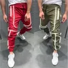 Calças masculinas outono e campanha de inverno fluorescente noite correndo backbeam masculino hip-hop fulgor-luz casual rodando1