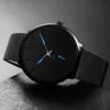 Polshorloges Donrosin Men Casual Slim Black Mesh Steel Pols Watch Watch Fashion Mens Watches Top Quartz Relogio Masculino4894230