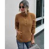 Outono / Inverno 2022 Moda Feminina Cor Sólida Suporte Collar Plush Moletom Mulheres Confortável Quente Wm * Hoodies