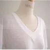 T-shirt vrouwen witte korte mouw ee ops zomer losse katoen plus size O-hals ops femme 210423