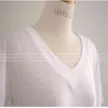 T shirt kobiety biały krótki rękaw ee ops letnie luźne bawełna plus rozmiar O-neck ops femme 210423