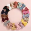 Corduroy Baby Headband Girls Bow Headbands Traceless Born Candy Färg Hår Tillbehör Kids Elastic Hairbands Turban 211023