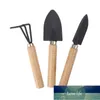 Other Household Sundries High Quality 3pcs Mini Plant Garden Gardening Tools Set With Wooden Handle Tool Rake Shovel