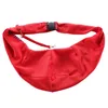 Housses de siège de voiture pour chien Paquets de transfert pour petit transporteur de chat pour animaux de compagnie Devrait Sling Red Strip Pattern Sac réglable Respirant 19June18 P30