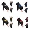 1 Pair 3 Cut Finger Fishing Gloves Breathable Quick Drying Anti-slip Waterproof For Unisex Finger Glove J0006