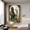 Vintage hästar kanfasmålning djur affischer och skriver oljemålning på duk väggkonst Bilder för vardagsrum dekoration