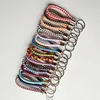 76 Colors PU Leather Keychain Pendant Luggage Decoration Braided Woven Key Chain Car Keyring DIY Party Gift