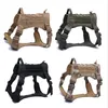 Military Tactical Harness Harness Vest Dog K9 Hang Vest de Travail Nylon Bungee Laisse Formation En cours d'exécution pour les gros grands chiens 210729