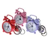 Porte-clés montres de poche montre broche mode cadran rond Quartz analogique porte-clés unisexe horloge cadeau Miri22
