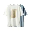 T-shirt imprimé abstrait femme manches courtes été o-cou coréen femmes décontracté hauts t-shirts harajuku 210607