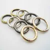 Utomhus Gadgets O-Ring Buckles Clips Zinc Alloy Plated Gate Spring Carabiner Purses Handväskor Runda Tryck Trigger Snap Hooks SC091