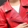 Children's Leather Jackets Spring Autumn Boys PU Leather Coat Girl Fashion Zipper Outwear Kids Jackets 788 S2