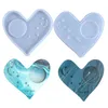 New Style Heart Coaster Silicone Molds Coffee Cup Mat Resin Epoxy Mold Moon Star Heart Casting Mold DIY Craft