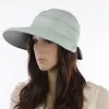 Mode d'été Style coréen Bowknot Big Visor Cap Color Matching Beach Sun Hat AC889