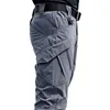 Мужские Тактические брюки Красочные карманные эластичности Военные Городские Тациктные брюки Мужчины Тонкие толстые грузовые брюки 5XL 210707
