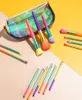 Suluboya Makyaj Fırçası Seti 15pcs Çok renkli Nötr Marka Güzellik Araçları Özel Renkli Fark Toz Temel Fırçaları Kit7624195