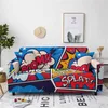 Cartoon Anime Sofa Cover for Living Room Furniture Protective Elastic Couch Anti-Dirty Pet Stretch All Inclusive Slipcover 211116