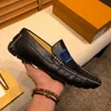 38 modell svart blå khaki sko lyx mens designer loafer äkta läder stor storlek glida på män klänning skor designer skor bröllop formella skor