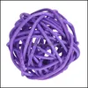 Forniture per gatti Home Gardencat Toys 5Pcs / Lot Pet Fashion Woven Rattan Ball Toy For Supplies1 Drop Delivery 2021 Bgr8H