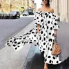 African Dresses For Women Dashiki Dot Clothes Plus Size Summer White Black Print Africa Long Maxi Boho Dress Ethnic Clothing