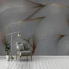 خلفيات مخصصة خطوط تجريدية هندسية الحديثة الحد الأدنى ديكور المنزل جدارية 3d Po الصناعية ورق حائط ذاتية اللصق للجدران